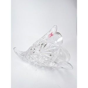 Vintage Waterford Crystal Cornucopia Vase Czech Republic Original Stickers